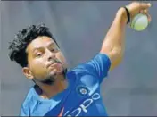  ??  ?? Kuldeep Yadav was among wickets in Pallekele.