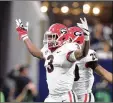  ?? CURTIS COMPTON / ATLANTA JOURNALCON­STITUTION ?? Roquan Smith was one of Georgia’s most decorated defensive players.