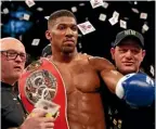  ??  ?? Anthony Joshua could fight Joseph Parker in November.