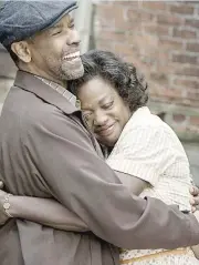  ?? Pictures: EPA ?? HAPPINESS. Denzel Washington and Viola Davids.