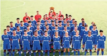  ??  ?? Young Football players from across Asia who participat­ed in the Allianz Explorer Camp | Football Edition Asia