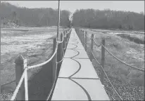  ?? PETER MARTEKA/HARTFORD COURANT ?? The Shoreline Trolley once crossed this Branford Marsh. Now it is home to the Branford Trolley Trail.