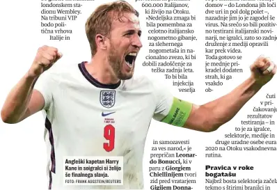  ?? FOTO: FRANK AUGSTEIN/ REUTERS ?? Angleški kapetan Harry Kane in soigralci si želijo še finalnega slavja.