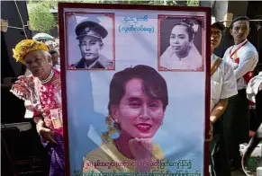 ?? — AP ?? Hero no more: Many of Suu Kyi’s formerly ardent supporters now openly criticise her.