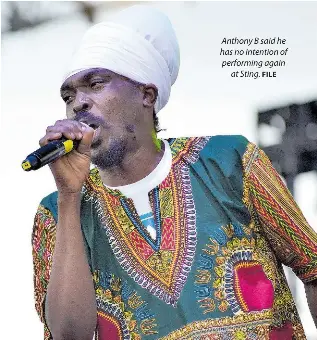 Rasta not into beef or passa, says Anthony B of Sting - PressReader