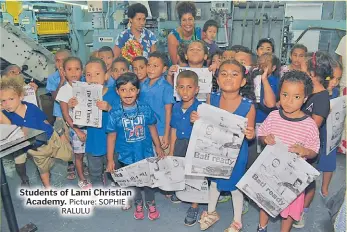  ?? Picture: SOPHIE RALULU ?? Students of Lami Christian Academy.