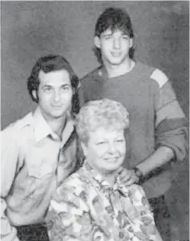  ??  ?? Carolyn Matlock lost both of her sons, William, left, and Raymond, whose remains have been sent to his mother’s home in Texas more than 18 years after his body was found off Vancouver Island.