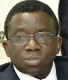  ??  ?? Prof. Adewole, Minister of Health