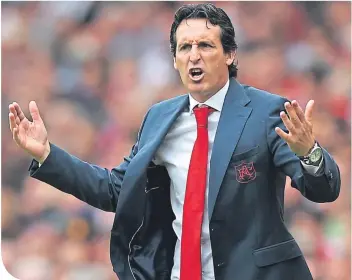  ??  ?? Unai Emery has turned fortunes round at the Emirates this seaon