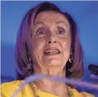  ??  ?? House Speaker Nancy Pelosi for months had been a powerful brake on Democrats wanting to impeach President Donald Trump.