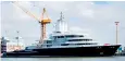  ??  ?? Luna is the world’s 23rd largest superyacht