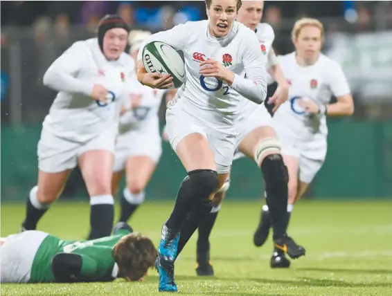  ?? PICTURE: Getty Images ?? Uncertain future: England star Emily Scarratt is currently still on the books at Lichfield