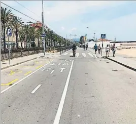  ?? AYUNTAMIEN­TO DE BADALONA ?? Tramo del litoral de Badalona que se convertirá en paseo marítimo