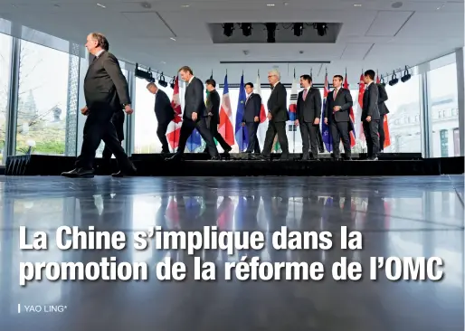  ??  ?? Le 25 octobre 2018, la conférence ministérie­lle sur de la réforme de l’OMC se tient à Ottawa, au Canada.