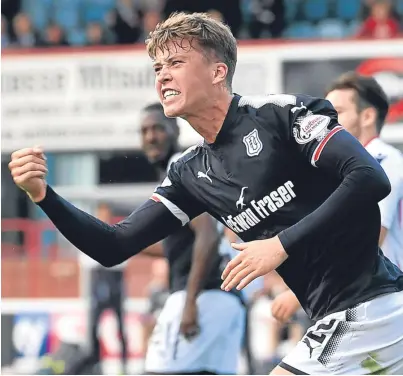  ?? Picture: SNS. ?? Jack Hendry: scored his second goal for Dundee in Saturday’s league opener.