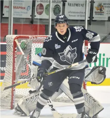  ?? PHOTO ALEXANDRE D’ASTOUS ?? William Dumoulin a marqué son 3e but de la saison dans le camp de l’océanic.