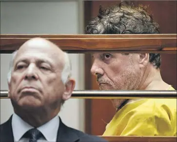  ?? Al Seib Los Angeles Times ?? GEORGE TYNDALL, right, a former USC gynecologi­st facing charges of sexually abusing 16 patients, appears in Los Angeles County Superior Court with his attorney Leonard Levine, for a bail review hearing Tuesday.