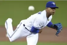  ?? FRANK GUNN/THE CANADIAN PRESS ?? The numbers haven’t always been kind to Marcus Stroman thus far this season, particular­ly when it comes to action in the latter innings.