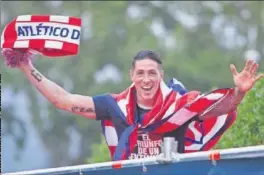  ??  ?? Fernando Torres, en la celebració­n de la Europa League 2018.
