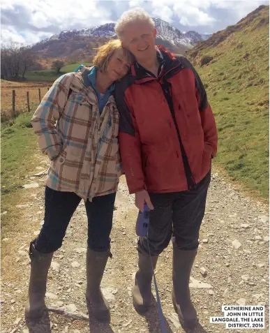  ??  ?? CATHERINE AND JOHN IN LITTLE LANGDALE, THE LAKE DISTRICT, 2016