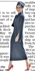  ??  ?? Victoria Beckham wearing the original dress at the wedding