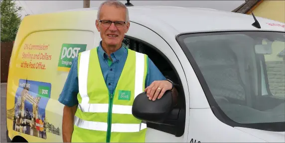  ??  ?? Congratula­tions to Ireneus Looney from Laharn, Killorglin, who retired on June 26 as a postman from the An Post Depot in Killarney. He delivered post for over 20 years in Killorglin. Photo by Michael G. Kenny.