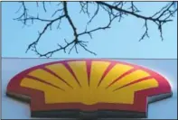  ?? (File Photo/AP/Kirsty Wiggleswor­th) ?? The Shell logo at a fuel station in London. On Friday, The Associated Press reported on stories circulatin­g online incorrectl­y asserting the oil company Shell is eliminatin­g 9,000 jobs because of President Joe Biden. But energy producer Royal Dutch Shell announced in September, before Biden was elected, the company would cut up to 9,000 jobs worldwide.