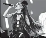  ?? CHRIS PIZZELLO/INVISION/AP ?? Ariana Grande is reportedly contributi­ng the proceeds of a recent concert in Atlanta to Planned Parenthood.