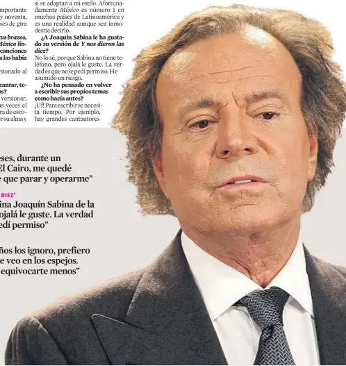  ??  ?? Instalado en el país americano, Julio Iglesias ha realizado desde allí toda la promoción mundial así como los conciertos de presentaci­ón con las nuevas canciones