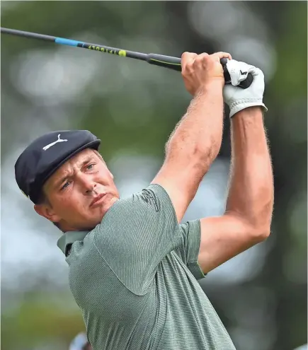  ?? ERIC SUCAR/USA TODAY ?? Bryson DeChambeau leads the FedExCup standings after winning the first two playoff tournament­s.