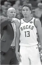  ?? AP ?? Bucks coach Jason Kidd stresses transition defense to his players.