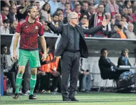  ?? FOTO: EFE ?? Jupp Heynckes se lamenta durante el transcurso del partido disputado ayer en el Allianz