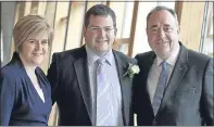  ??  ?? Nicola Sturgeon with Mark McDonald and former First Minister Alex Salmond