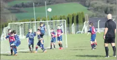  ?? ?? The opening goal for Ballyduff v Ardmore in the U12 league.