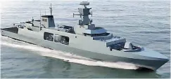  ??  ?? Ruling the waves: Type 31 frigates will be ‘fast and agile’