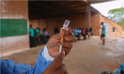  ?? Photograph: Tafadzwa Ufumeli/Getty Images ?? ‘As the People’s Vaccine Alliance says, no one’s safe until we’re all safe.’