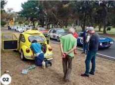  ??  ?? Torrens’ Bug was quarantine­d from the other cars so it couldn’t spread its germs.
