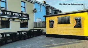  ??  ?? The Pilot bar in Enniscrone.