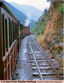  ?? Getty Images/istockphot­o ?? A view from Talyllyn Railway