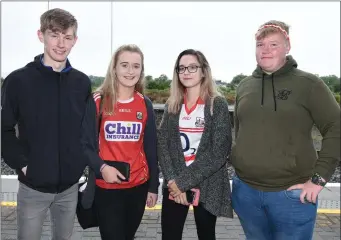  ??  ?? Peter Murphy, Maeve Murphy, Martyna Byrdziak and Adam Kelly journeyed up from Macroom to see the Rebel hurlers in action last Sunday.