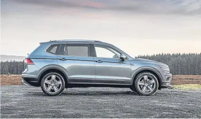  ??  ?? The VW Tiguan Allspace has two more seats than the standard Tiguan. It’s on sale now with prices starting at £29,370.