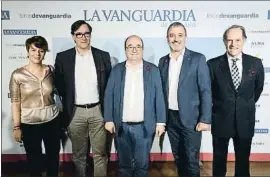  ?? XAVIER CERVERA ?? G. Torrents, S. Illa, Miquel Iceta, Jaume Collboni, J.F. Marco