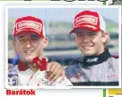  ??  ?? Barátok
Kubica (balra) és Rosberg már gyerekkoru­k óta ismerik egymást