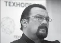  ?? IVAN SEKRETAREV, THE ASSOCIATED PRESS ?? Louis C.K. says "I can hardly wrap my head around the scope of the hurt I brought" on his accusers.
Jenny McCarthy has accused Steven Seagal of sexually harassing her during an audition in 1995.