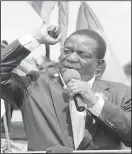  ??  ?? President (elect) Mnangagwa