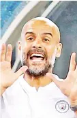  ??  ?? Pep Guardiola