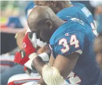  ?? RICK STEWART GETTY IMAGES FILE PHOTO ?? The Bills haven’t been to the Super Bowl since 1994, when Thurman Thomas and company lost their fourth in a row.