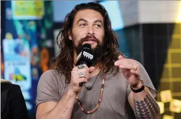  ?? THE ASSOCIATED PRESS ?? Jason Momoa stars as Aquaman in his first stand-alone movie for the DC universe.