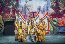  ??  ?? The Qingdao Peking Opera Troupe performs the synopsis of The Monkey King Making Havoc in Heaven at CCP, May 18-19, 2018.