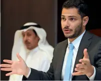  ?? Photo by Ryan Lim ?? Anthony Al Khouri speaks during a Press meet at the Department of Transport headquarte­rs in Abu Dhabi. —